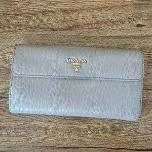Authentic Prada Saffiano leather wallet